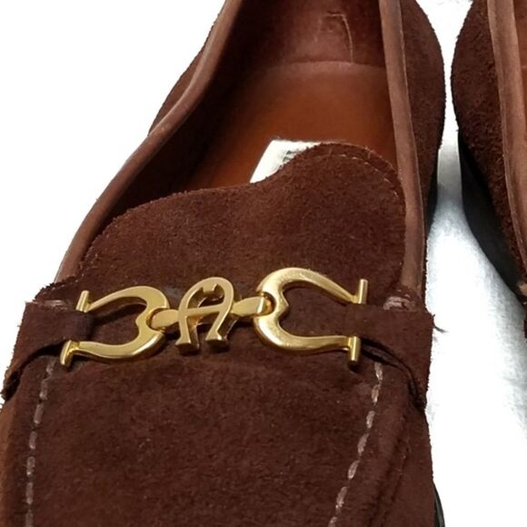 VINTAGE 80s Etienne Aigner Tulsa Suede Loafers 8.5 - Picture 4 of 10